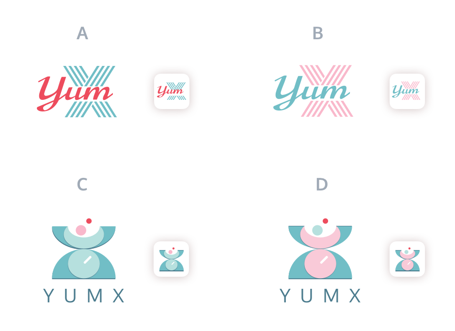 coloured logo preference test