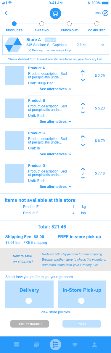 store locator screen version one